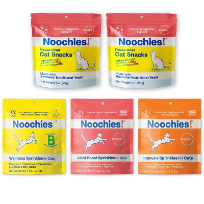 COMPLETE Noochies Cat Bundle! (TWO packs of protein-packed, 1 Joint Boost Sprinkles, 1 Immune Sprinkles, 1 Wellness Sprinkles)