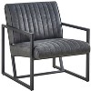 VYNXARIA Modern design high quality PU(GREY)+ steel armchair£¬for Kitchen, Dining, Bedroom, Living Room - 4 of 4
