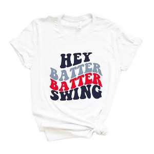 Simply Sage Market Women's Batter Batter Swing Stacked Short Sleeve Graphic Tee - 1 of 4