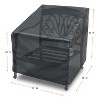 Summerset Shield Club Large Cover Ultimate Protection for Your Outdoor Furniture 37" x 35" x 24"/36" Mercury - 2 of 4