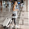 Costway 20'' Carry-on Luggage PC Hardside Suitcase TSA Lock with Front Pocket & USB Port Navy/White - 2 of 4