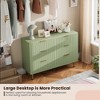 Whizmax Fluted 6-Drawer Dresser, 54" Wide Modern Chest with Deep Storage, Large Double Dresser, TV Stand, Wood Organizer for Bedroom/Living Room/Kids - 4 of 4