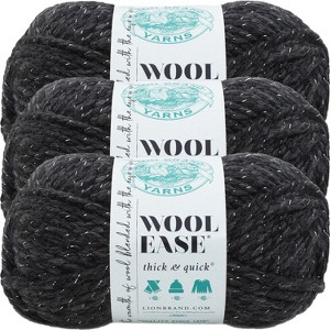 (3 Pack) Lion Brand Wool-Ease Thick & Quick Yarn - Constellation Metallic - 1 of 3