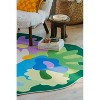 Lany Space Maggie Stephenson Irregular Botanical Garden Floral Rug - 4 of 4
