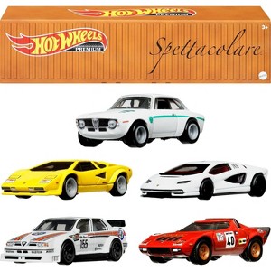 Hot Wheels Premium Car Culture Set of 5 Toy Cars in Collectible Container, Che Figata Die-Cast 1:64 Scale 5-Pack - 1 of 4