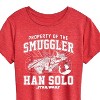 Women's - Star Wars - Property Of The Smuggler Han Solo Short Sleeve Graphic T-Shirt - 2 of 4