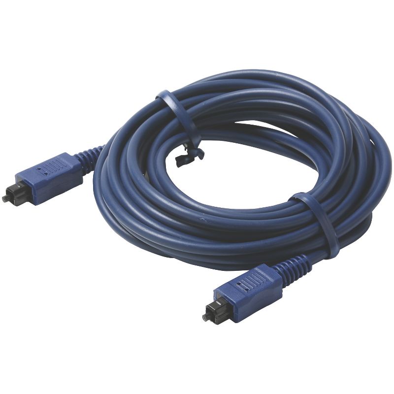 Steren® TOSLINK® Digital Optical Audio Cable, Blue, 1 of 2