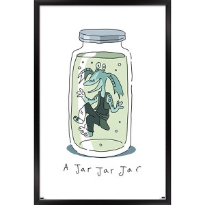 Trends International Star Wars: Humor - A Jar Jar Jar Framed Wall Poster Prints - 1 of 4