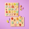 Wooden Alphabet & Number Puzzles - 2pk - Gigglescape™: Toddler Educational Toy, ABC & Number Learning, Ages 2+ - image 2 of 4