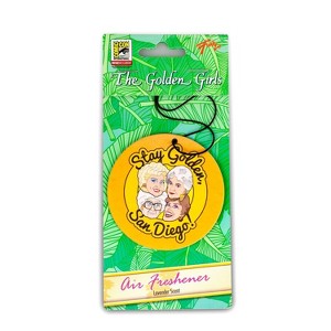 Just Funky Golden Girls "Stay Golden, San Diego!" Car Air Freshener | Lavender Scented - 1 of 4