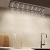 YIYIBYUS Wine Glass Rack Under Cabinet, 8 Row Extreme Large Stemware Hanger - 3 of 4