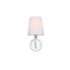Elegant Lighting Colson 1 light Chrome and Clear Bath Sconce - 2 of 4