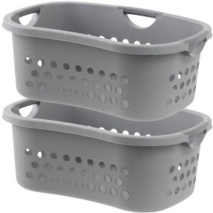 IRIS USA Plastic Clothes Laundry Basket, Hamper - 1 of 4