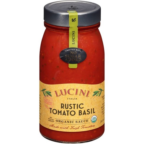 Lucini Rustic Tomato Basil Organic Pasta Sauce 25 5oz Target