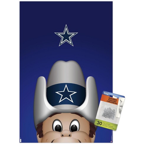 NFL Dallas Cowboys - Drip Helmet 20 Wall Poster, 22.375 x 34, Framed 