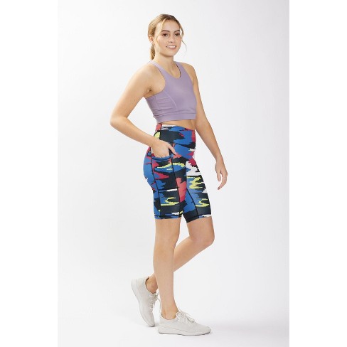 90 Degree By Reflex - Women's Washed Ribbed High Waist 9 Biker