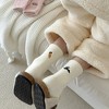 Anna-Kaci Women's 3-Pair Fuzzy Crew Sock Set with Cute Embroidery US 5–10 - 4 of 4
