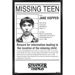 Trends International Netflix Stranger Things: Season 5 - Missing Teen One Sheet Framed Wall Poster Prints - 1 of 4