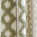 green chenille stripe