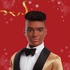 Barbie Signature 2025 Holiday Dark Brown Hair Ken Collectible Fashion Doll wearing Full Suit with Golden Jacket - 2 of 4