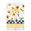 Hudson Baby Infant Girls Cotton Flannel Receiving Blankets, Sunflower, One Size - 2 of 4