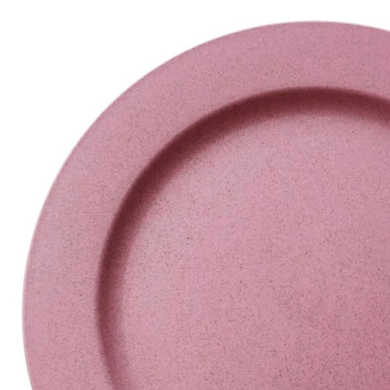 Smarty Had A Party 7.5" Matte Fuchsia Round Disposable Plastic Appetizer/Salad Plates (120 Plates), 2 of 3
