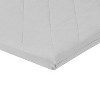 Everyday Kids Gray Pack n Play Quilted Mattress Sheet – Ultra-Soft Portable Crib Sheet for Boys & Girls, Playpen or Mini Crib Fitted Set - 2 of 4