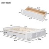 Full Size Platform Bed with 2 Drawers and Storage Case - ModernLuxe - 4 of 4