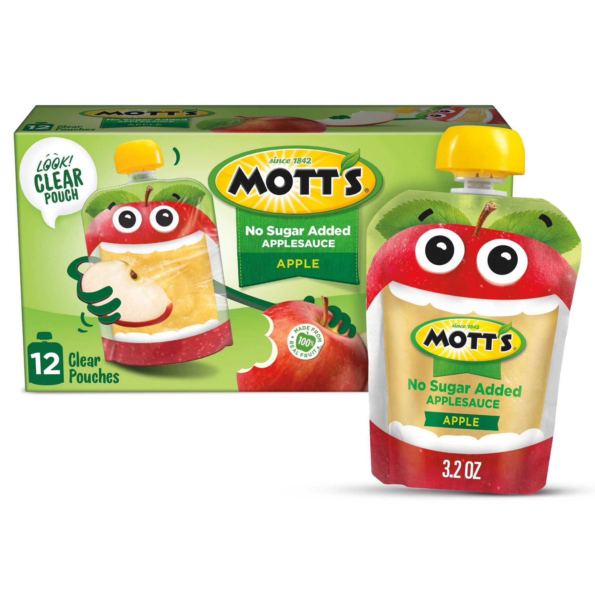 Mott's Unsweetened Pouches - 38.4oz/12ct