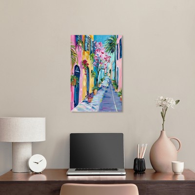 Colorful Coastal Canvas Wall Art, 16" x 24", Gallery Wrapped