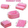 Hooseng Kids Couch, 5-in 1 Modular Sectional Toddler Playing Sofa, Multi-Combination Glow-in-The-Dark Climbing Blocks Toys - 2 of 4