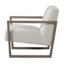HomeRoots 28" Beige and Ash Gray Fabric And Wood Arm Chair - 4 of 4