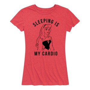 Women's - Disney Princess - Aurora Sleeping Is My Cardio Short Sleeve Graphic T-Shirt - 1 of 4