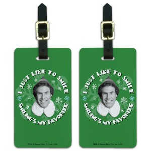 Elf Movie I Just Like To Smile Luggage ID Tags Set of 2 - 1 of 4