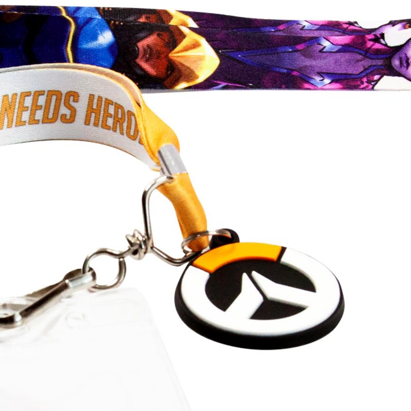Surreal Entertainment OFFICIAL Overwatch Lanyard | Feat. D. Va & More | Includes ID Holder & Logo Coin, 3 of 8