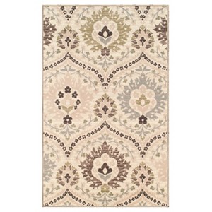 Vintage Floral Damask Indoor Area Rug by Blue Nile Mills - 1 of 4