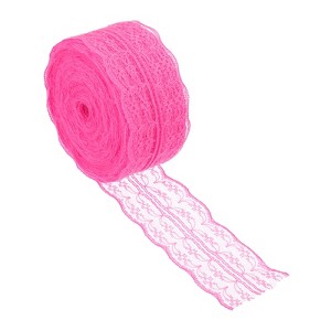 Unique Bargains Non-stretch Lace Trim Ribbon for Party Gift Decoration - 1 of 4