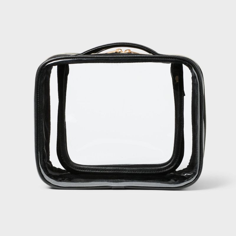 Sonia Kashuk™ Medium Dual Compartment Makeup Bag - Black