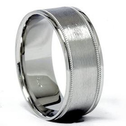 Brushed hot sale palladium ring