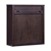 Teamson Home Hatteras Wall Cabinet with 2 Rattan Inlay Doors and Pine Wood Frame - 3 of 4