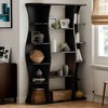 Hommoo 5-Tier Floor Standing Bookshelf Black - 3 of 4