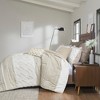 3Pcs Boho Style Cotton Comforter Set, Chenille Tufting Textile Botanic Print Bed Set, Farmhouse Style Bedding with Matching Shams - 3 of 4