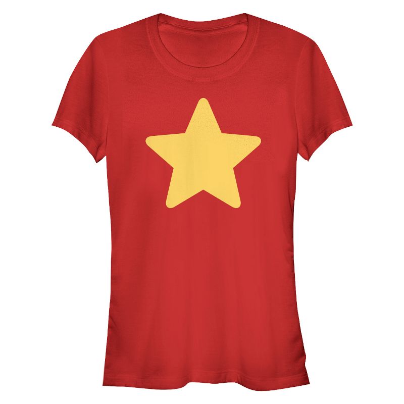 Juniors Womens Steven Universe Star T-Shirt, 1 of 4