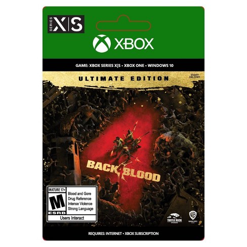 Back 4 Blood Ultimate Edition Xbox Series X s xbox One digital