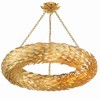 Crystorama Lighting Broche 8 - Light Pendant in  Antique Gold - 4 of 4