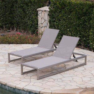 PAGED Pool Lounge Chairs Outdoor Patio Lounge Chair All Weather Reclining Chair for Patio, Pool, Beach, Lawn - 1 of 4