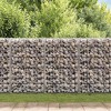 vidaXL vidaXL Gabion Basket with Lids, Galvanized Steel Gabion Wall, High Load Capacity - 3 of 4