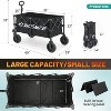 MaseiKar Collapsible Foldable Wagon with 300lbs Weight Cart Heavy Duty Folding Beach Wagon Cart with Wheels and Adjustable Handle for Camping, Garden - 2 of 4