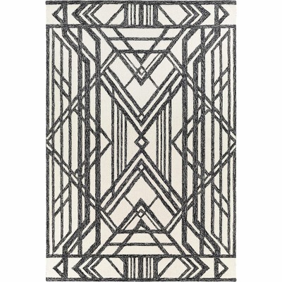 Hauteloom Rectangle Area Rug   Black
