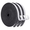 AMMER Weather Stripping Door Seal, 1/2" W x 1/16" T Adhesive Foam Tape, Soundproof Insulation for Doors & Windows, 33FT Roll Black - 4 of 4